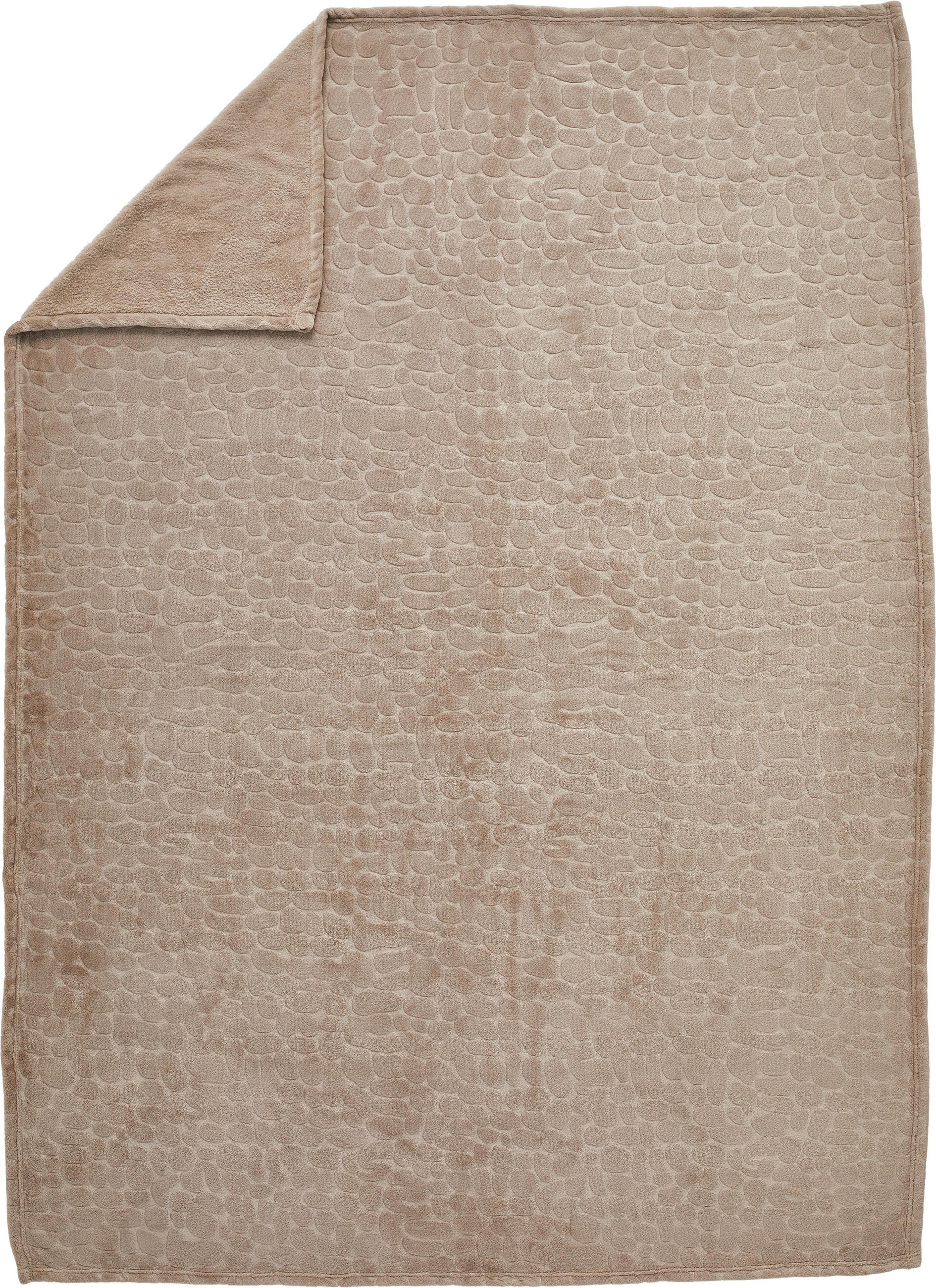 FLEECEDECKE 140/190 cm  - Taupe, Textil (140/190cm) - Novel