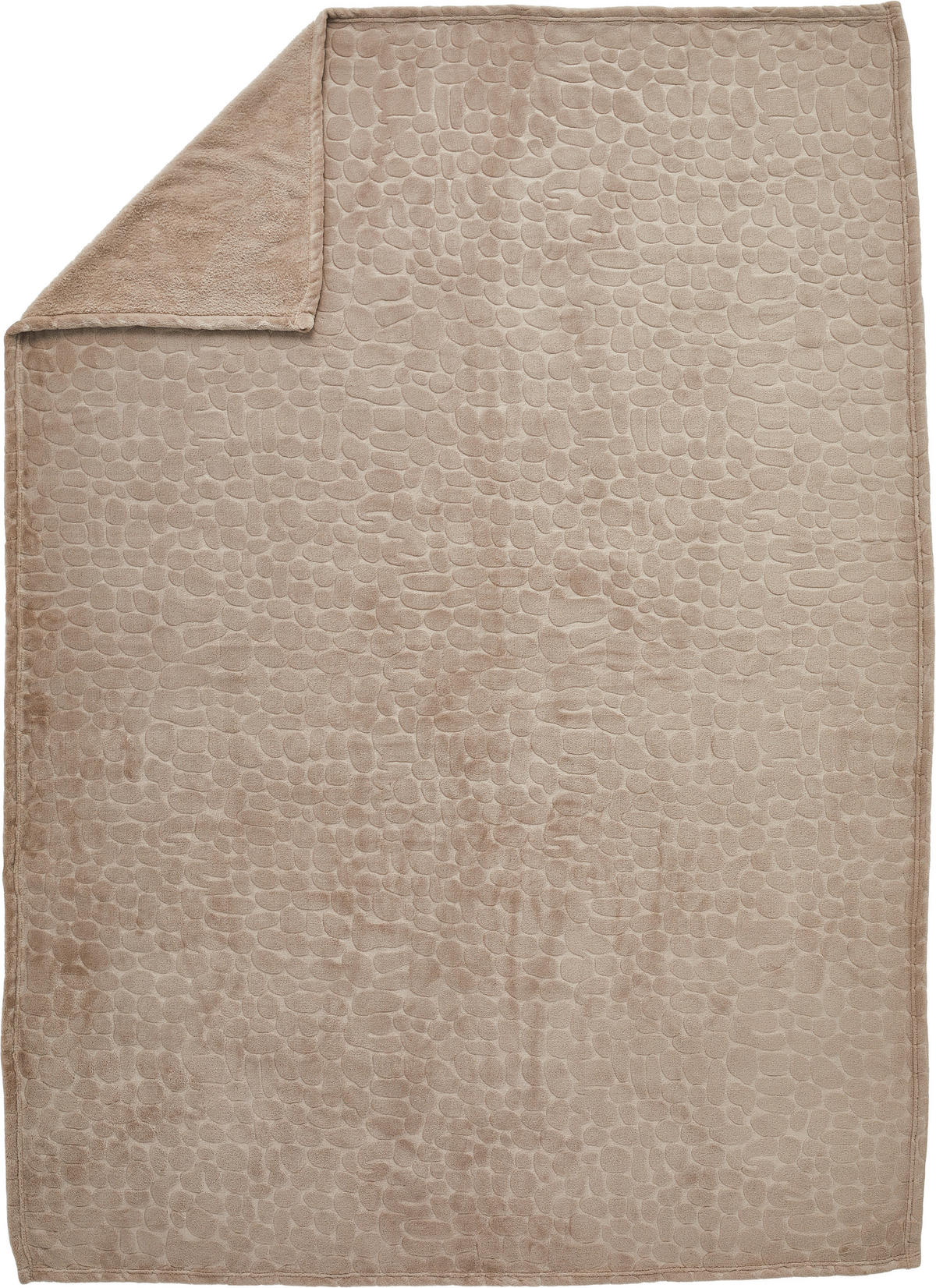 FLEECEDECKE 220/240 cm  - Taupe, Textil (220/240cm) - Novel