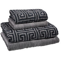 FROTTIERSET Anthrazit 4-teilig  - Anthrazit, Basics, Textil - Cawoe