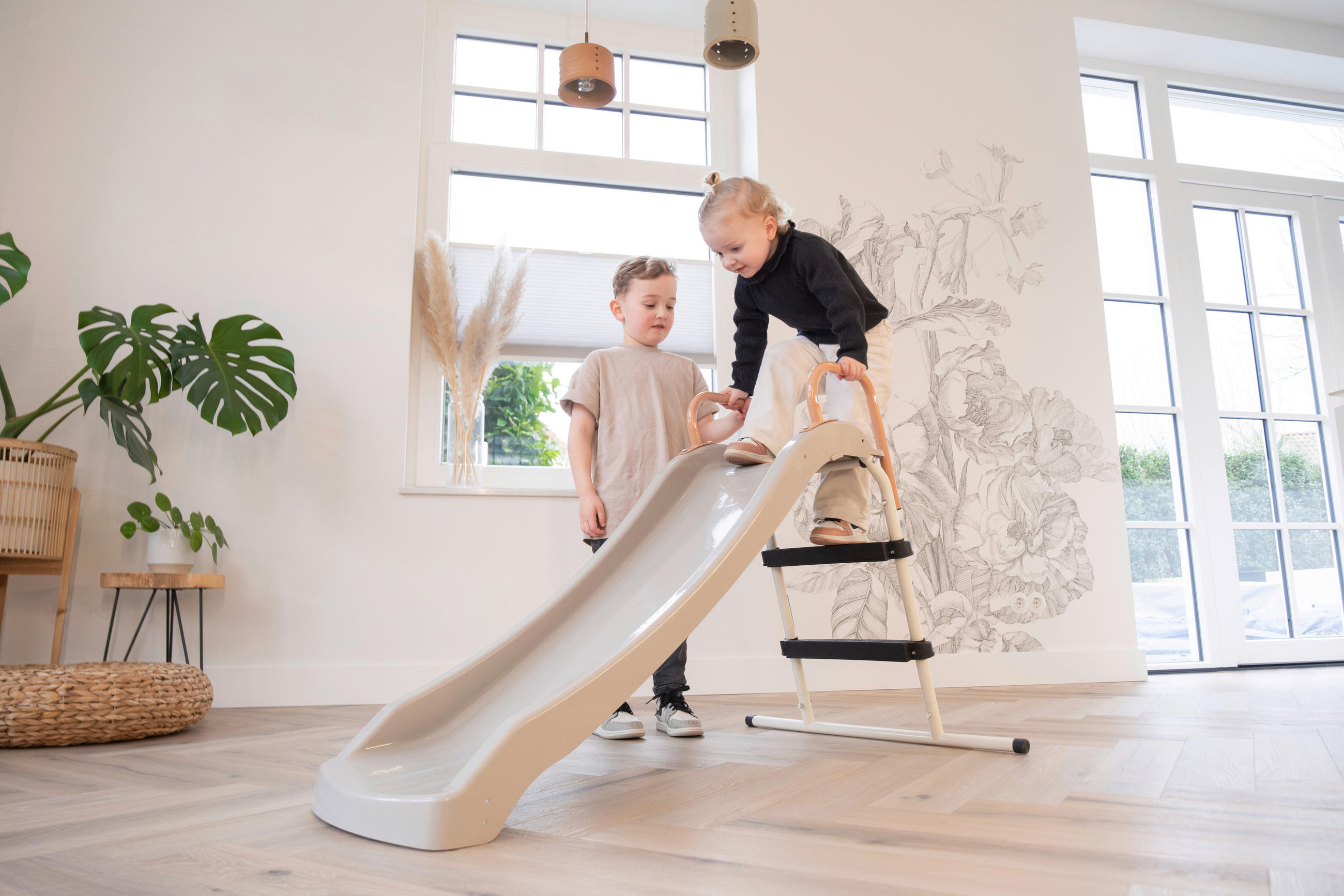 KINDERRUTSCHE Multicolor  - Multicolor, KONVENTIONELL, Kunststoff/Metall (119/64/76cm) - EXIT Toys
