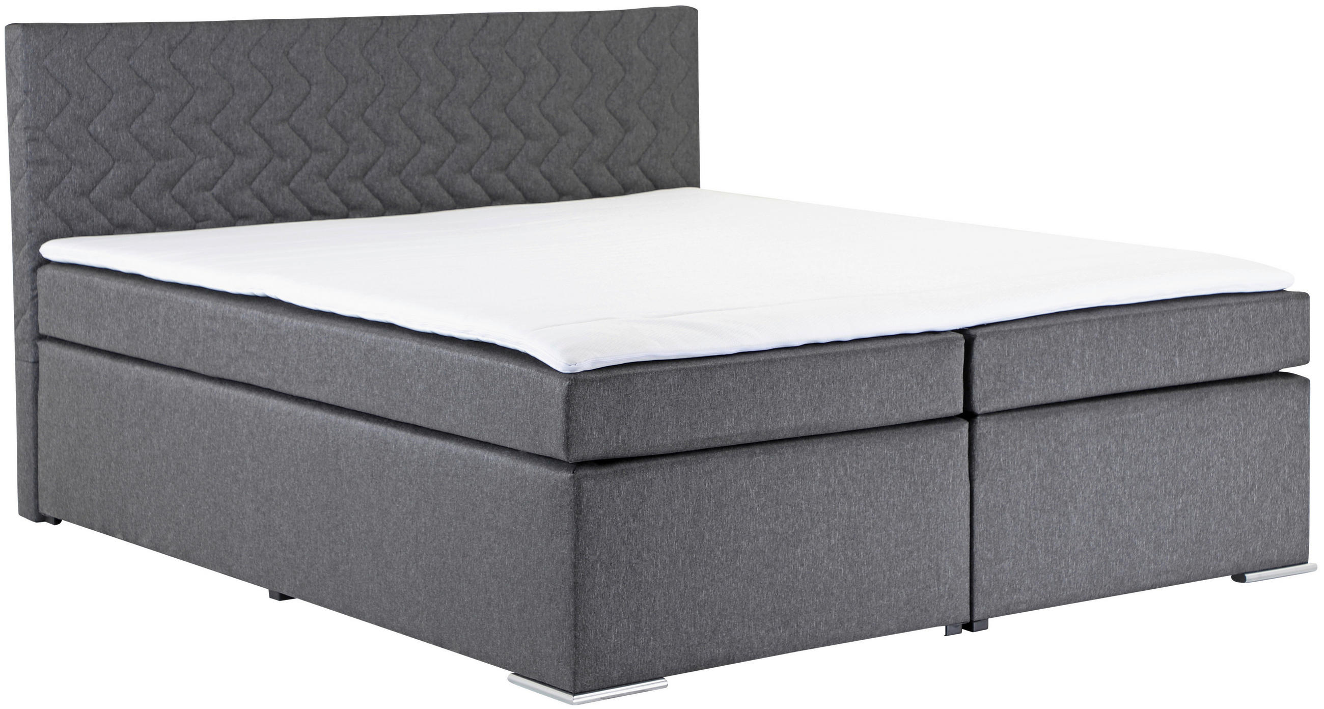 Boxspringbett Mit Topper 180x200 Cm Bety Grey
