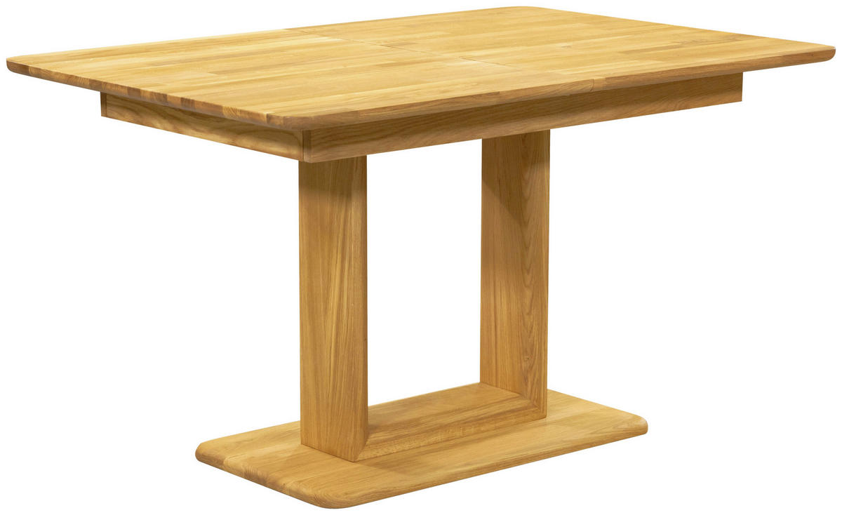 ESSTISCH Eiche vollmassiv rechteckig Eichefarben  - Eichefarben, KONVENTIONELL, Holz (130-180/90/75cm) - Linea Natura