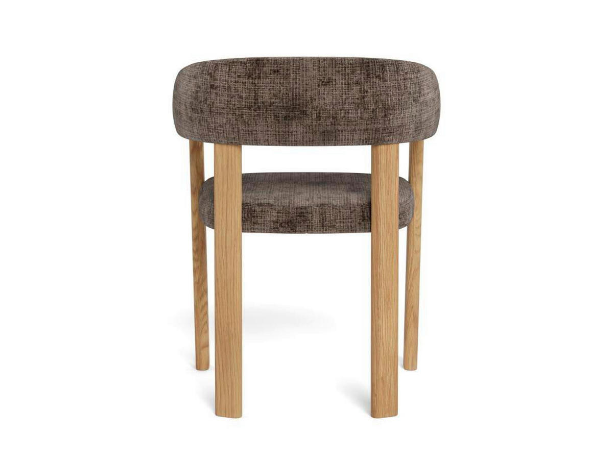 ARMLEHNSTUHL   Chenille  Braun  - Eichefarben/Braun, KONVENTIONELL, Holz/Textil (60/78/54cm) - MID.YOU