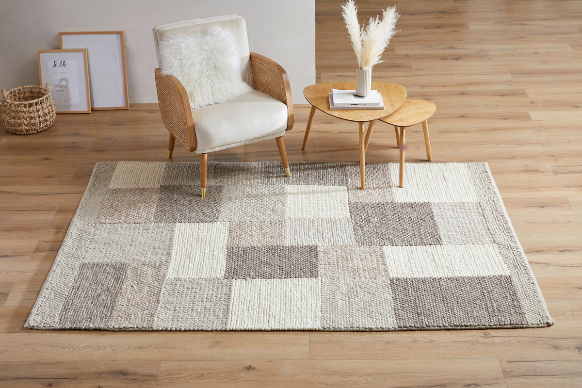 HANDWEBETEPPICH Nordic 160/230 cm Nordic  - Beige/Naturfarben, Lifestyle, Textil (160/230cm) - Linea Natura