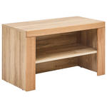 GARDEROBENBANK in 80/46,7/40 cm - Eichefarben, KONVENTIONELL, Holz (80/46,7/40cm) - Carryhome