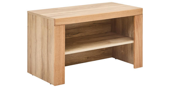 GARDEROBENBANK  in 80/46,7/40 cm  - Eichefarben, KONVENTIONELL, Holz (80/46,7/40cm) - Carryhome