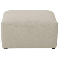 HOCKER in Textil Creme  - Creme, Design, Kunststoff/Textil (75/45/75cm) - Max Winzer