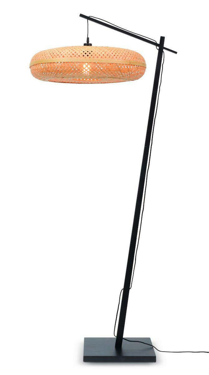 STOJACÍ LAMPA, 77/77/176 cm - černá/přírodní barvy, Trend (77/77/176cm) - Good & Mojo