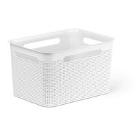 KOŠARA ZA REGAL  36/26,2/21,1 cm       - bijela, Basics, plastika (36/26,2/21,1cm) - Rotho
