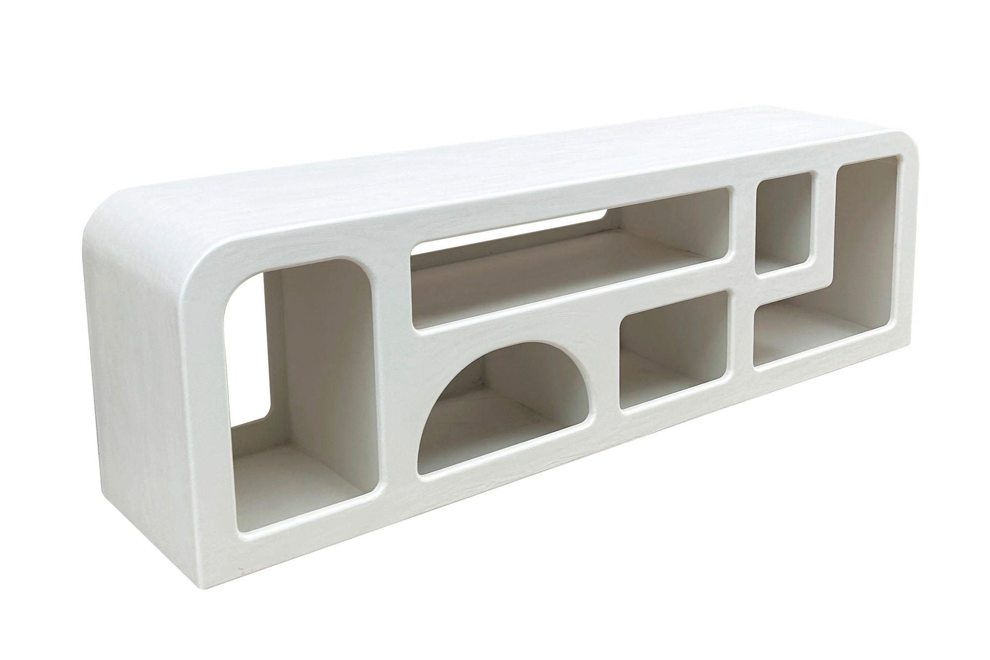 LOWBOARD  in 160/50/40 cm  - Weiß, Design, Holzwerkstoff/Stein (160/50/40cm) - MID.YOU