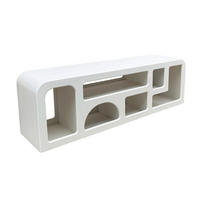 LOWBOARD  in 160/50/40 cm  - Weiß, Design, Holzwerkstoff/Stein (160/50/40cm) - MID.YOU