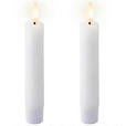 KERZE MIT LED 2,2/14,5 cm  - Weiß, Basics, Naturmaterialien/Kunststoff (2,2/14,5cm) - Ambia Home