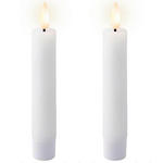 KERZE MIT LED 2,2/14,5 cm  - Weiß, Basics, Naturmaterialien/Kunststoff (2,2/14,5cm) - Ambia Home