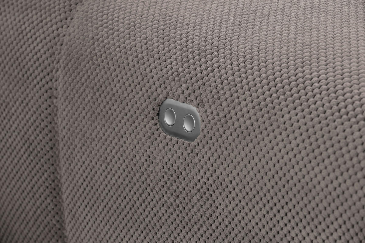 ECKSOFA in Velours Dunkelblau  - Schwarz/Dunkelblau, Design, Kunststoff/Textil (236/326cm) - Xora