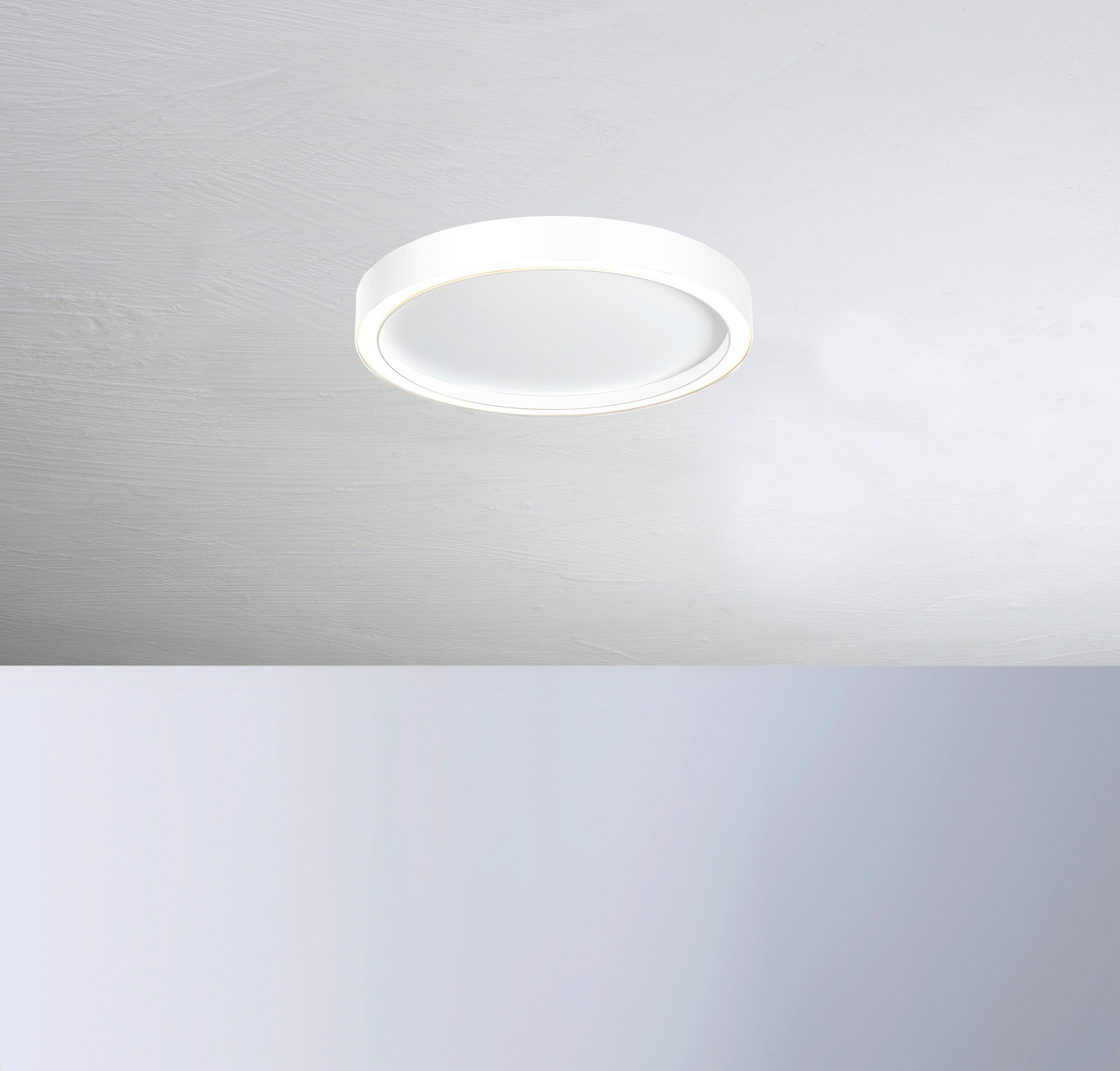 LED-DECKENLEUCHTE Aura  Smart 30/4 cm   - Weiß, Basics, Metall (30/4cm) - BOPP