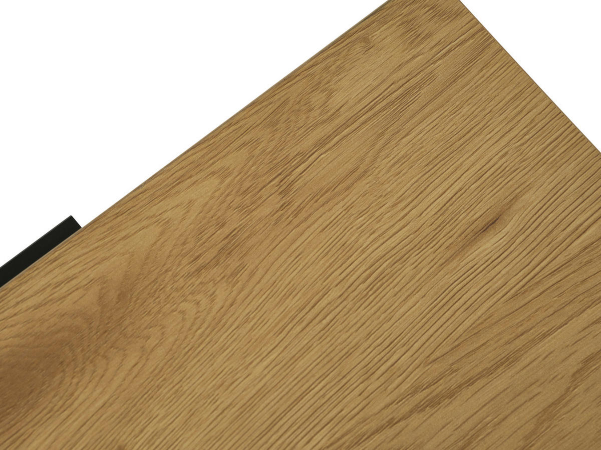 NACHTSCHRANK 30/60/40 cm  - Eichefarben/Schwarz, Basics, Holzwerkstoff/Metall (30/60/40cm) - Xora