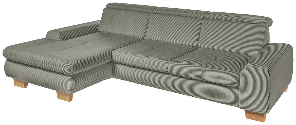 Freisteller von SetOne by Musterring ECKSOFA Olivgrün Cord.