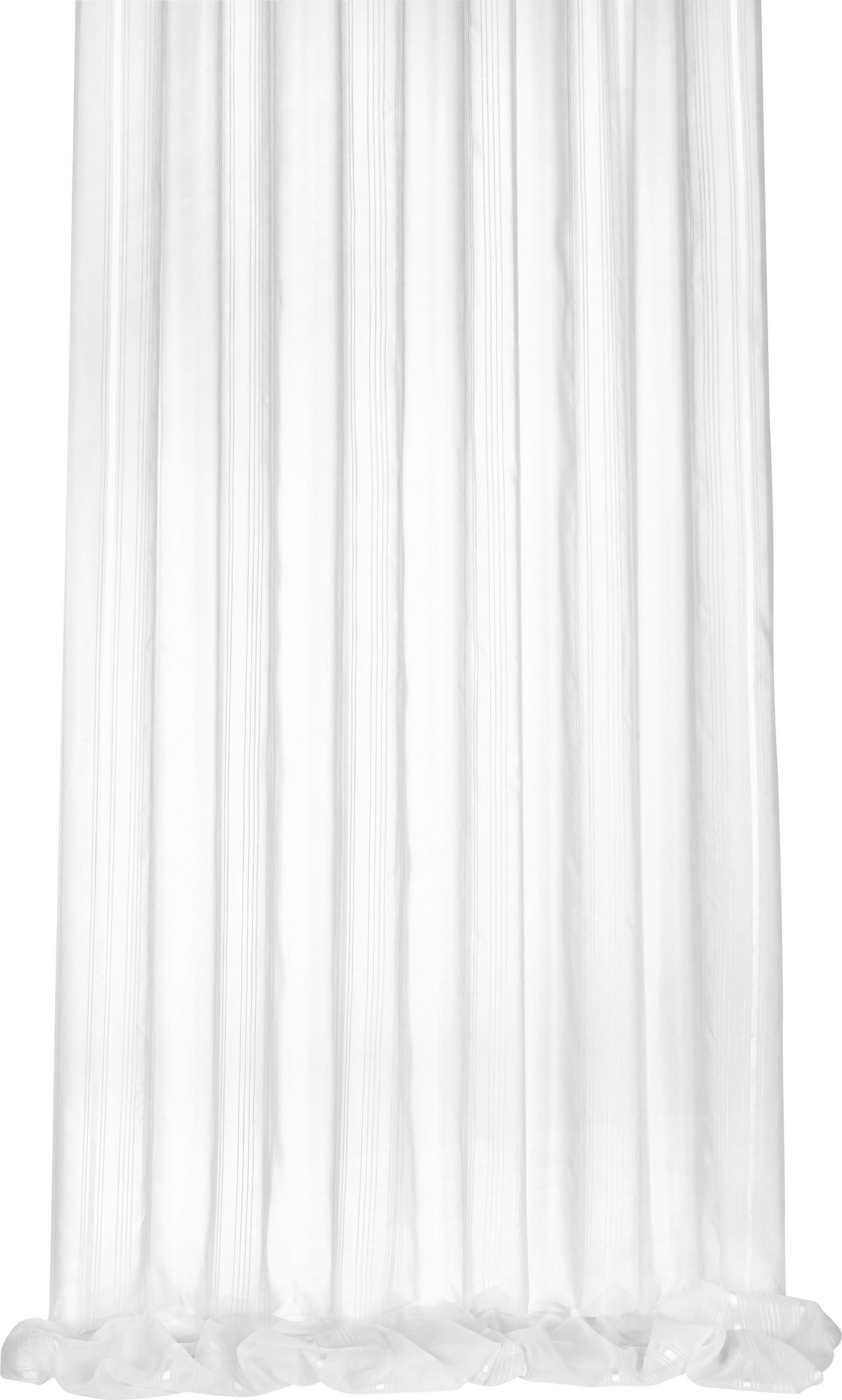 ZÁCLONA, priehľadné, 300 cm - biela, Basics, textil (300cm) - Esposa
