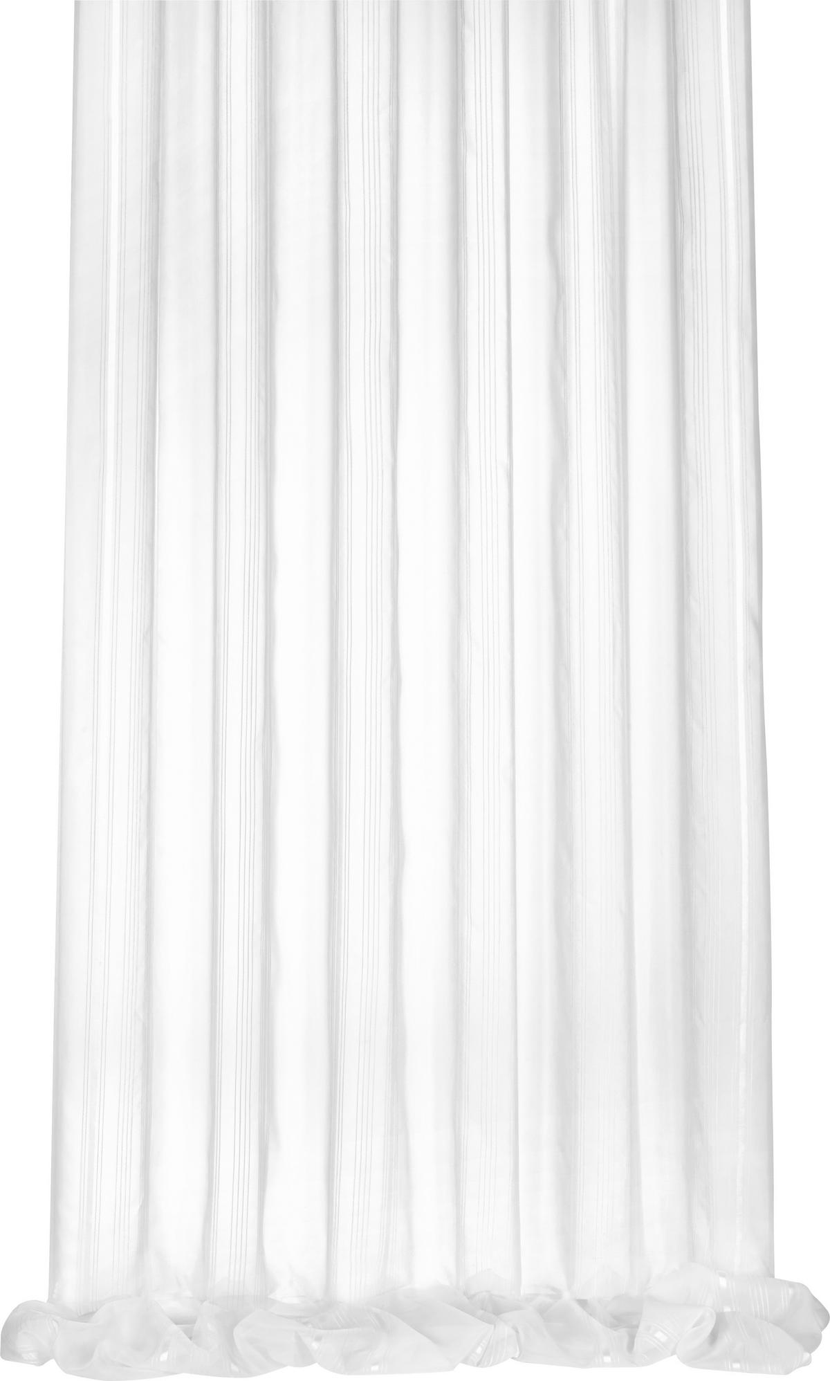 ZÁCLONA, priehľadné, 300 cm - biela, Basics, textil (300cm) - Esposa