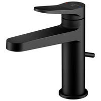 WASCHTISCHARMATUR 4,9/16,9/12,6 cm  - Schwarz, MODERN, Metall (4,9/16,9/12,6cm)