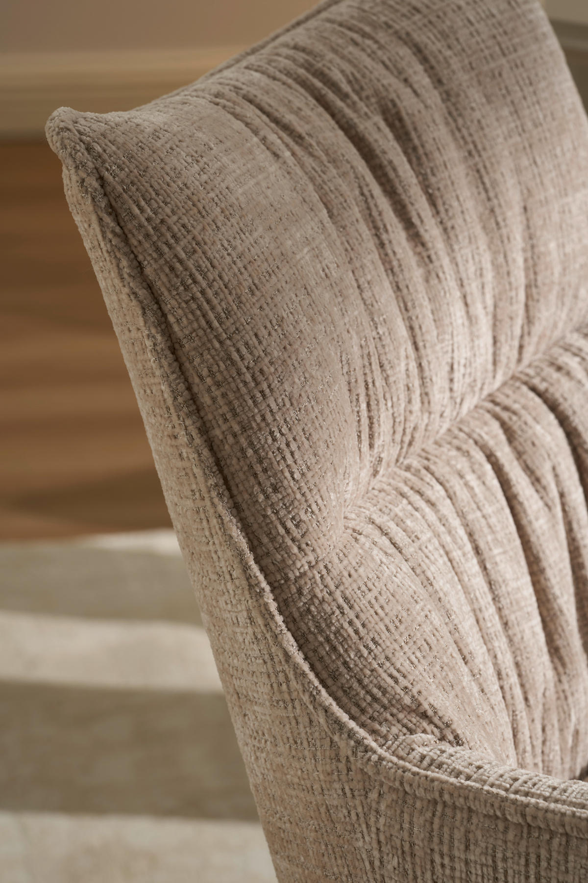 ARMLEHNSTUHL   Chenille  Beige  - Beige, MODERN, Holz/Textil (57/90/67cm) - Livetastic