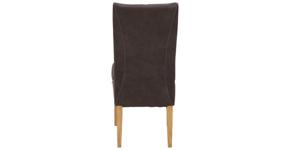 STUHL in Holz, Textil Eichefarben, Dunkelgrau - Eichefarben/Dunkelgrau, KONVENTIONELL, Holz/Textil (44/98/64cm) - Venda