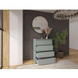 KOMMODE Line  in 80/103/48 cm  - Schwarz/Grün, Design, Holzwerkstoff/Kunststoff (80/103/48cm) - Carryhome