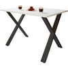 SCHREIBTISCH 160/80/76 cm  in Schwarz, Weiß  - Schwarz/Weiß, Design (160/80/76cm) - MID.YOU