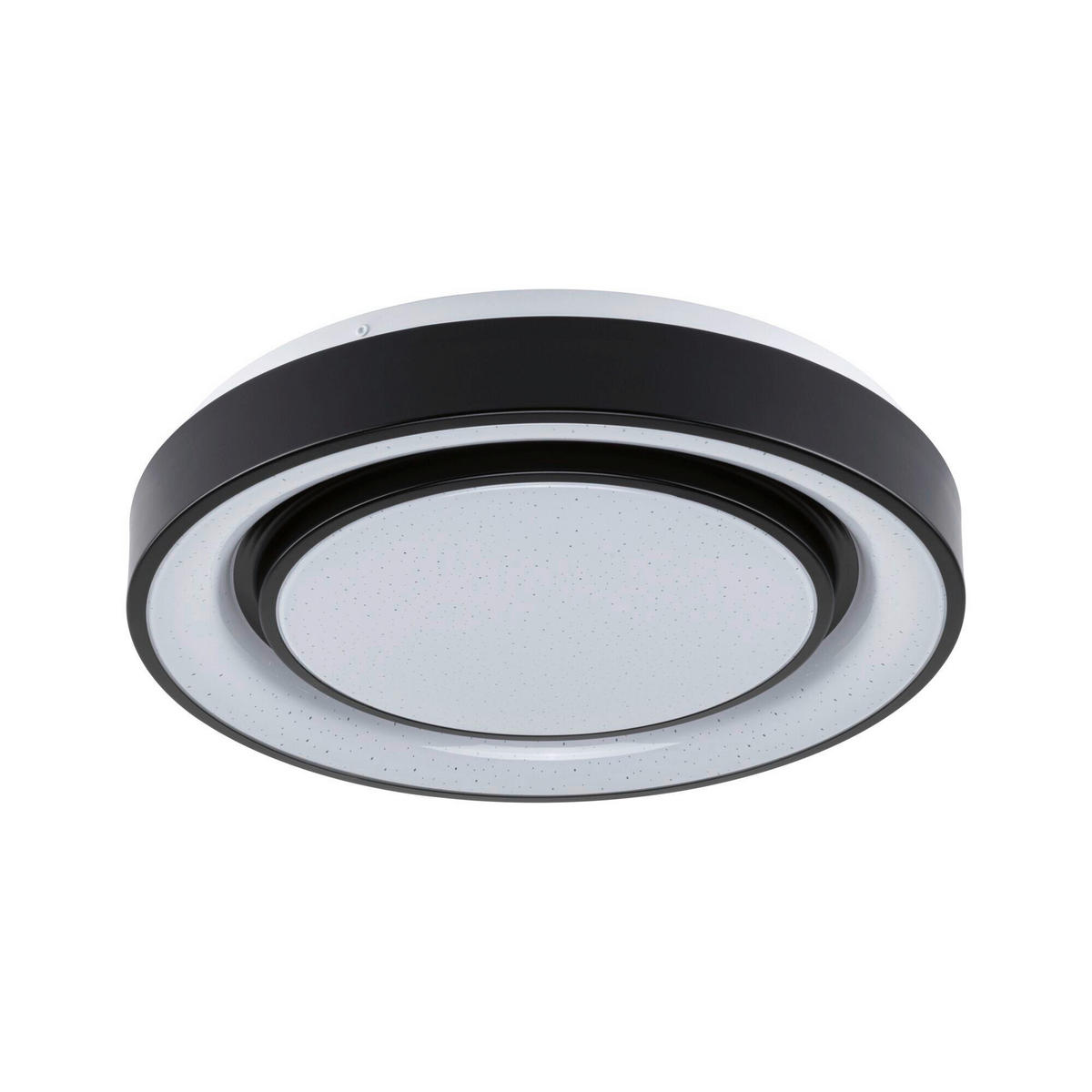 DECKENLEUCHTE  37,5/7 cm    - Schwarz/Weiß, Basics, Kunststoff/Metall (37,5/7cm) - Paulmann