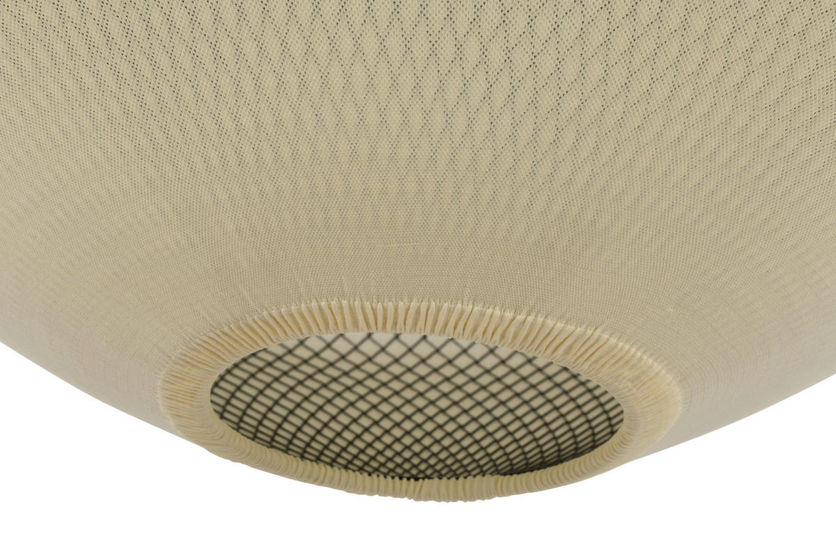 HÄNGELEUCHTE 50/120 cm   - Beige, Design, Textil/Metall (50/120cm) - Collet's Monde