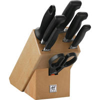 MESSERBLOCK 8-teilig  - Silberfarben/Buchefarben, Holz/Kunststoff - Zwilling