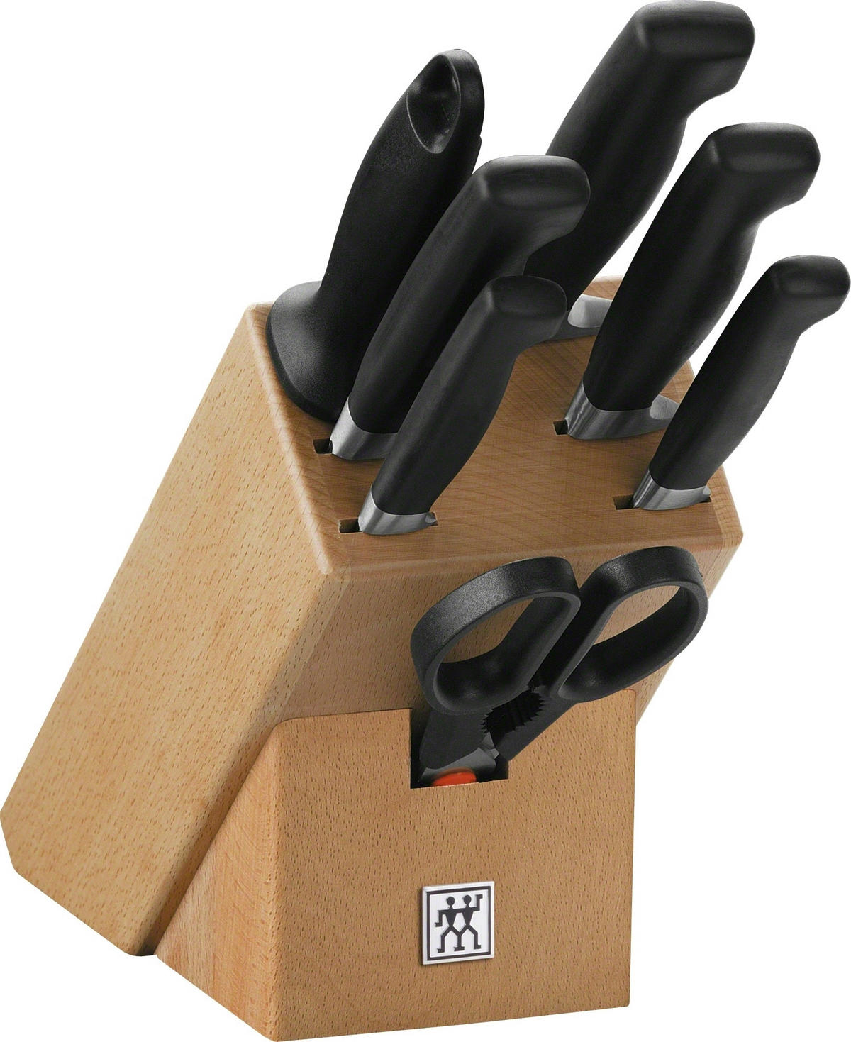 MESSERBLOCK 8-teilig  - Silberfarben/Buchefarben, Holz/Kunststoff - Zwilling