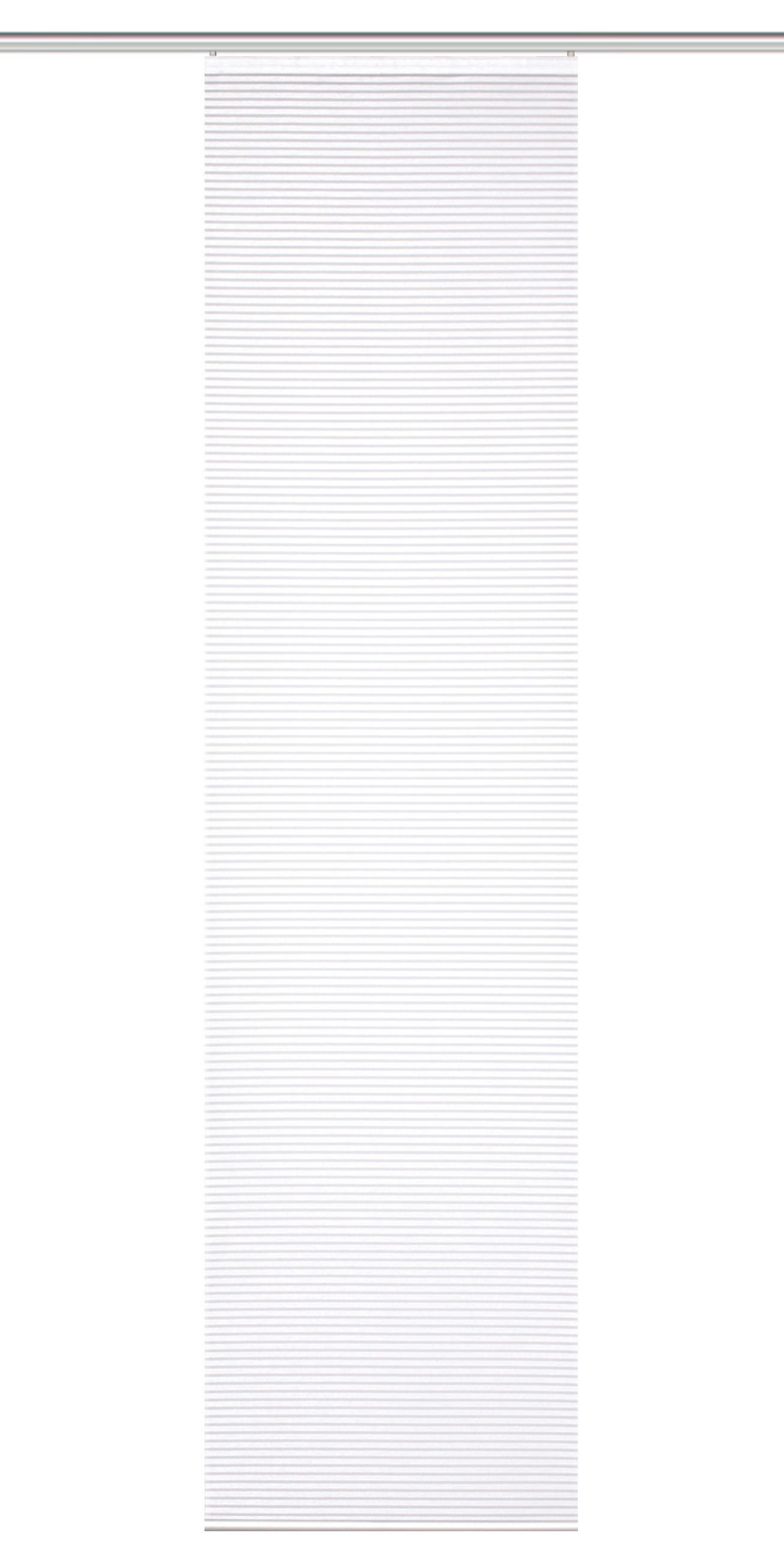 FLÄCHENVORHANG   halbtransparent   60/245 cm  - Weiß, Basics, Textil (60/245cm)