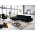 ECKSOFA in Chenille Schwarz  - Schwarz, Design, Textil/Metall (180/310cm) - Dieter Knoll