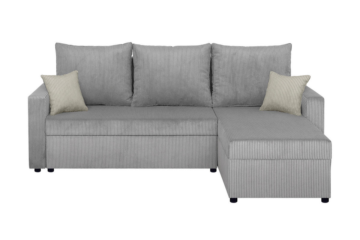 ECKSOFA Taupe  - Taupe/Schwarz, Design, Kunststoff/Textil (228/147cm) - P & B