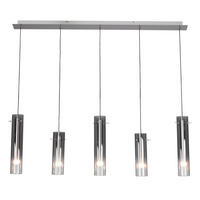 LED-HÄNGELEUCHTE 92/8,5/150 cm   - Schwarz, Design, Glas/Metall (92/8,5/150cm)
