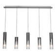 LED-HÄNGELEUCHTE 92/8,5/150 cm - Schwarz, Design, Glas/Metall (92/8,5/150cm) - Ambiente