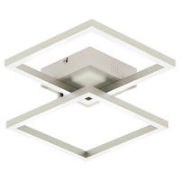 LED-DECKENLEUCHTE  44/7,8/44 cm   - Silberfarben, Design, Metall (44/7,8/44cm) - Tint