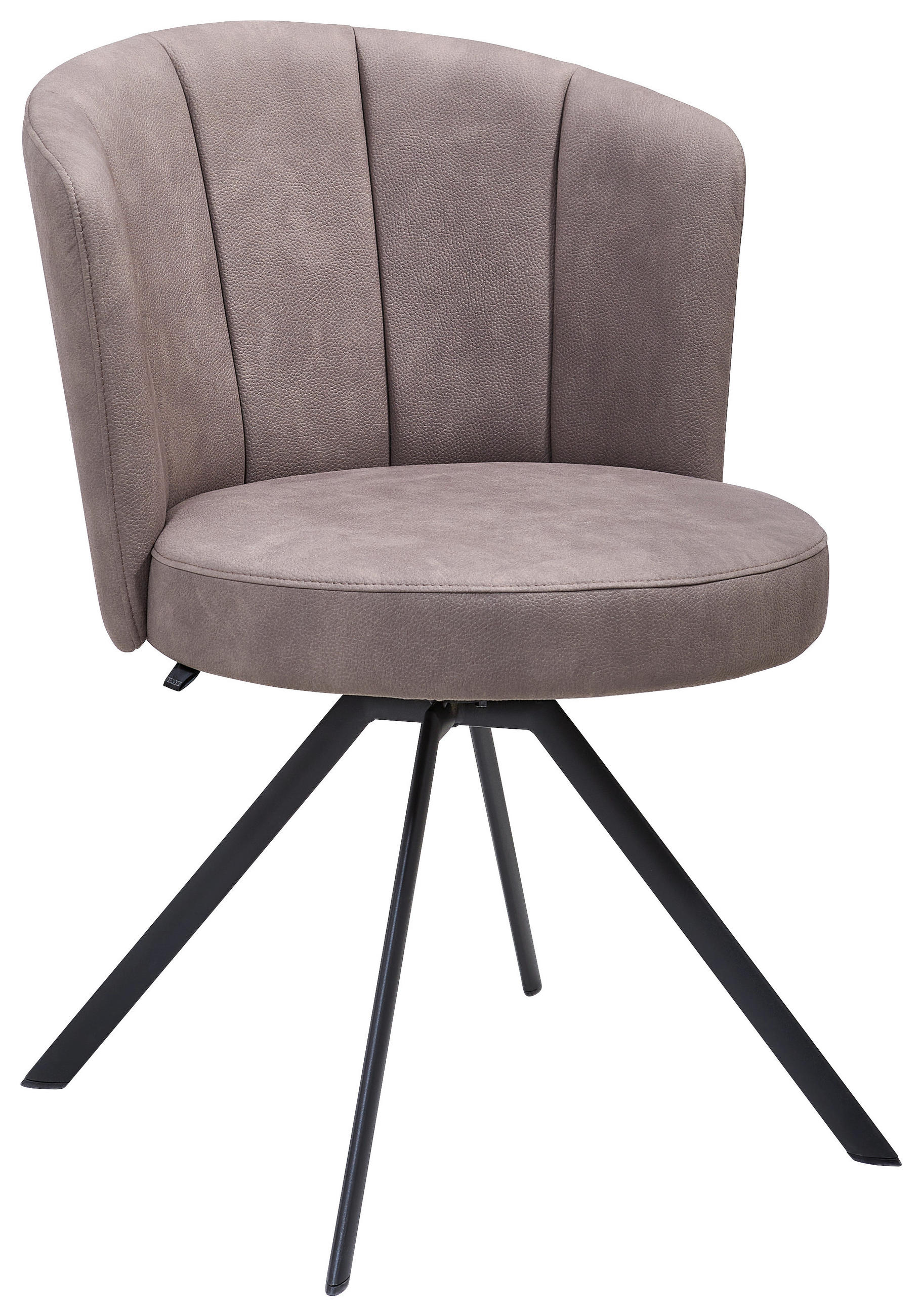 STUHL Mikrofaser Anthrazit, Grau  - Anthrazit/Grau, Design, Textil/Metall (62/83/64cm) - Venjakob