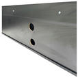 LOWBOARD SNOW in 180/54/40 cm - Eichefarben/Schwarz, Design, Holzwerkstoff/Metall (180/54/40cm) - Xora