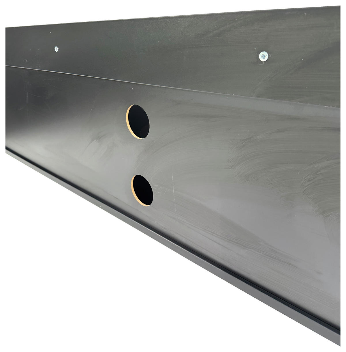 LOWBOARD SNOW  in 180/54/40 cm  - Eichefarben/Schwarz, Design, Holzwerkstoff/Metall (180/54/40cm) - Xora