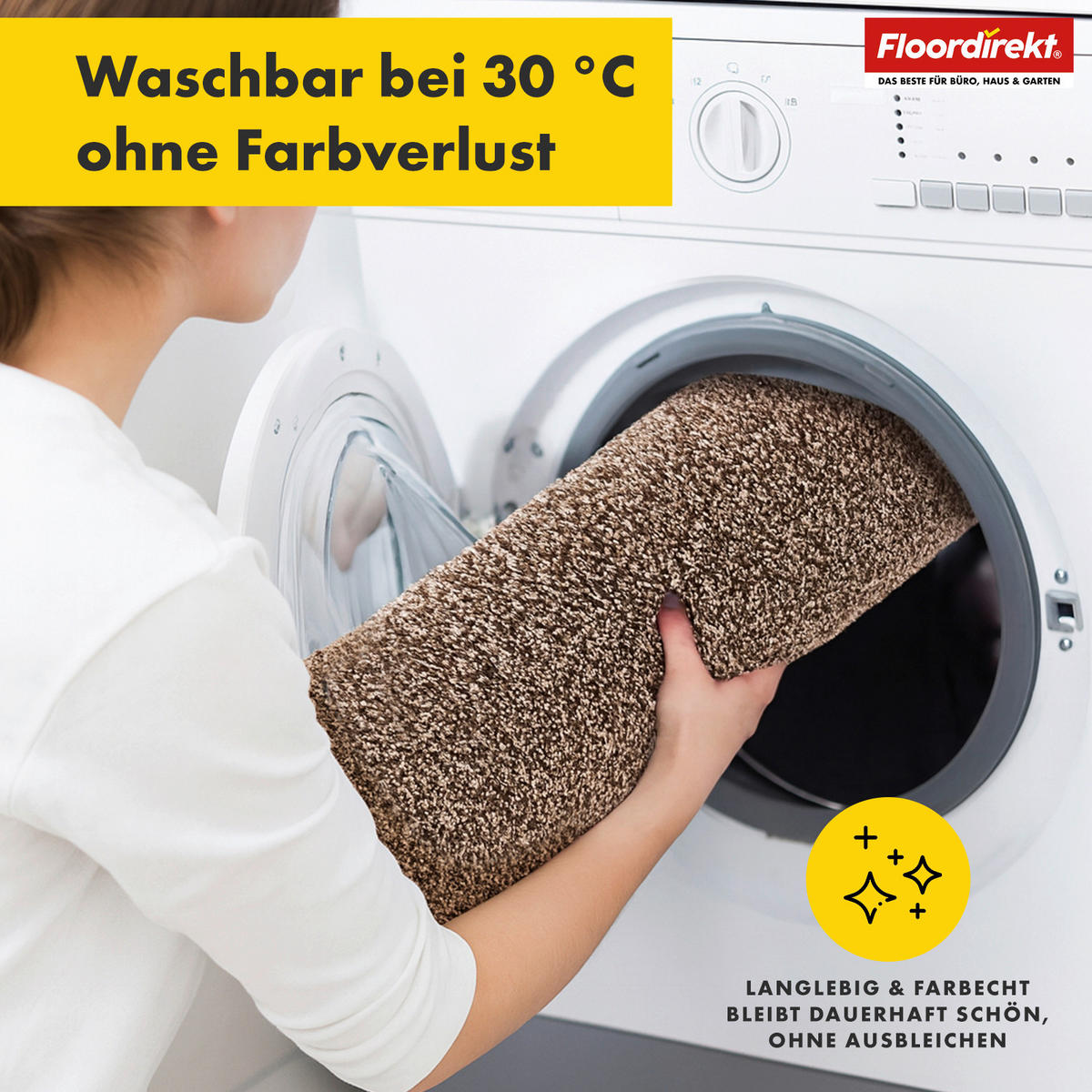 BADEMATTE Nasa Braun 86/150 cm  - Braun, Basics, Kunststoff/Textil (86/150cm) - Floordirekt