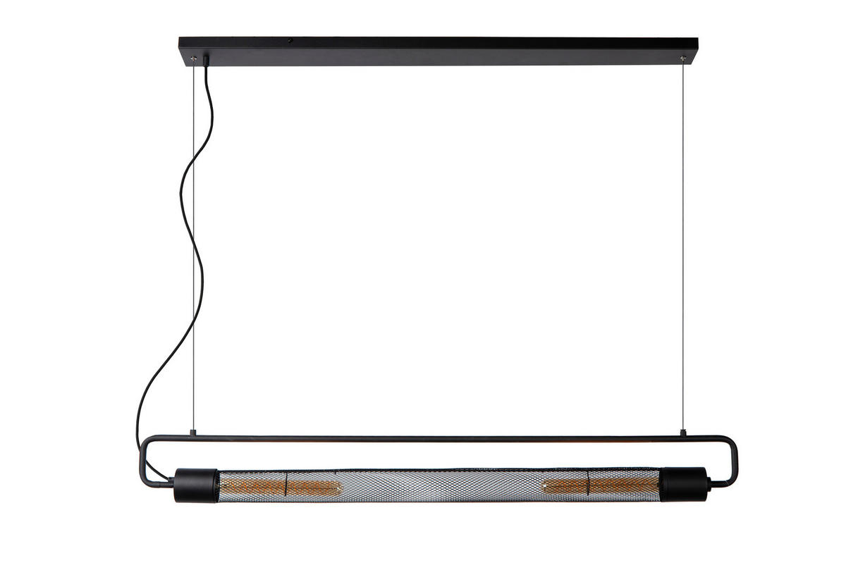 HÄNGELEUCHTE CALIXT 122/10/150 cm   - Schwarz, LIFESTYLE, Metall (122/10/150cm) - Lucide