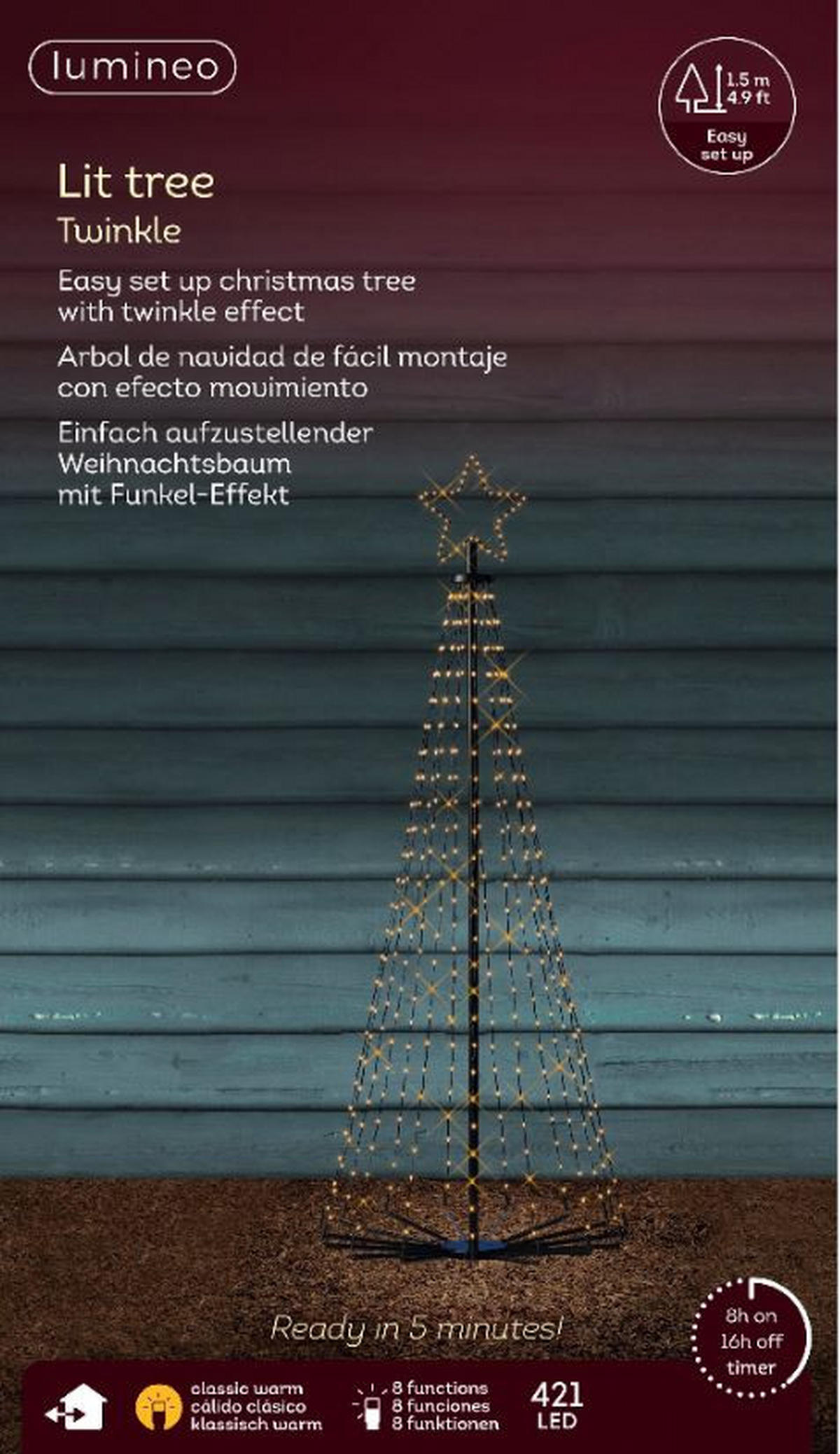 LED-DEKOLEUCHTE - Schwarz, Basics, Kunststoff (80/180cm)