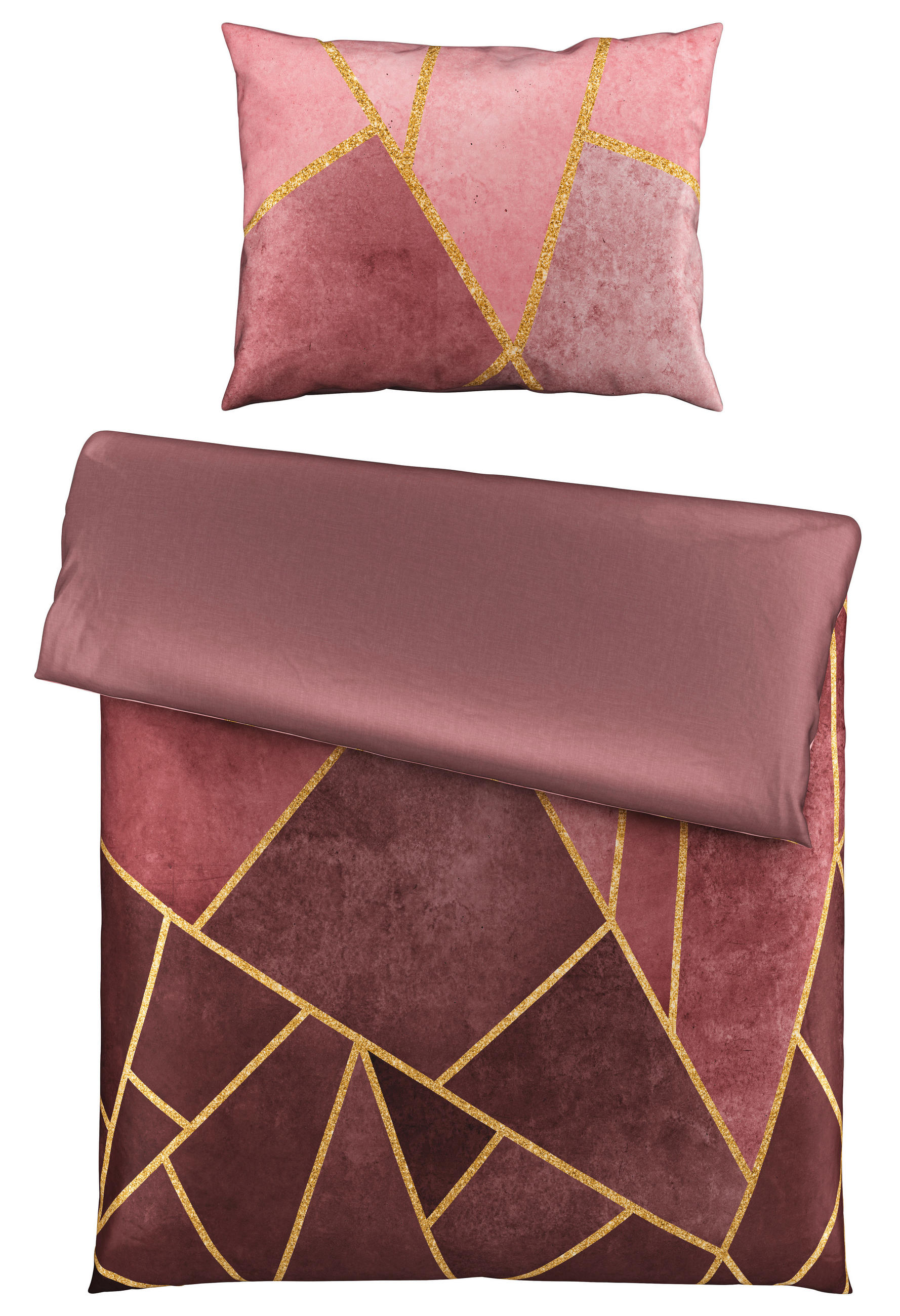 OBOJESTRANSKA POSTELJNINA BORA 140/200 cm saten sivovijolična  - sivovijolična, Basics, tekstil (140/200cm) - Esposa