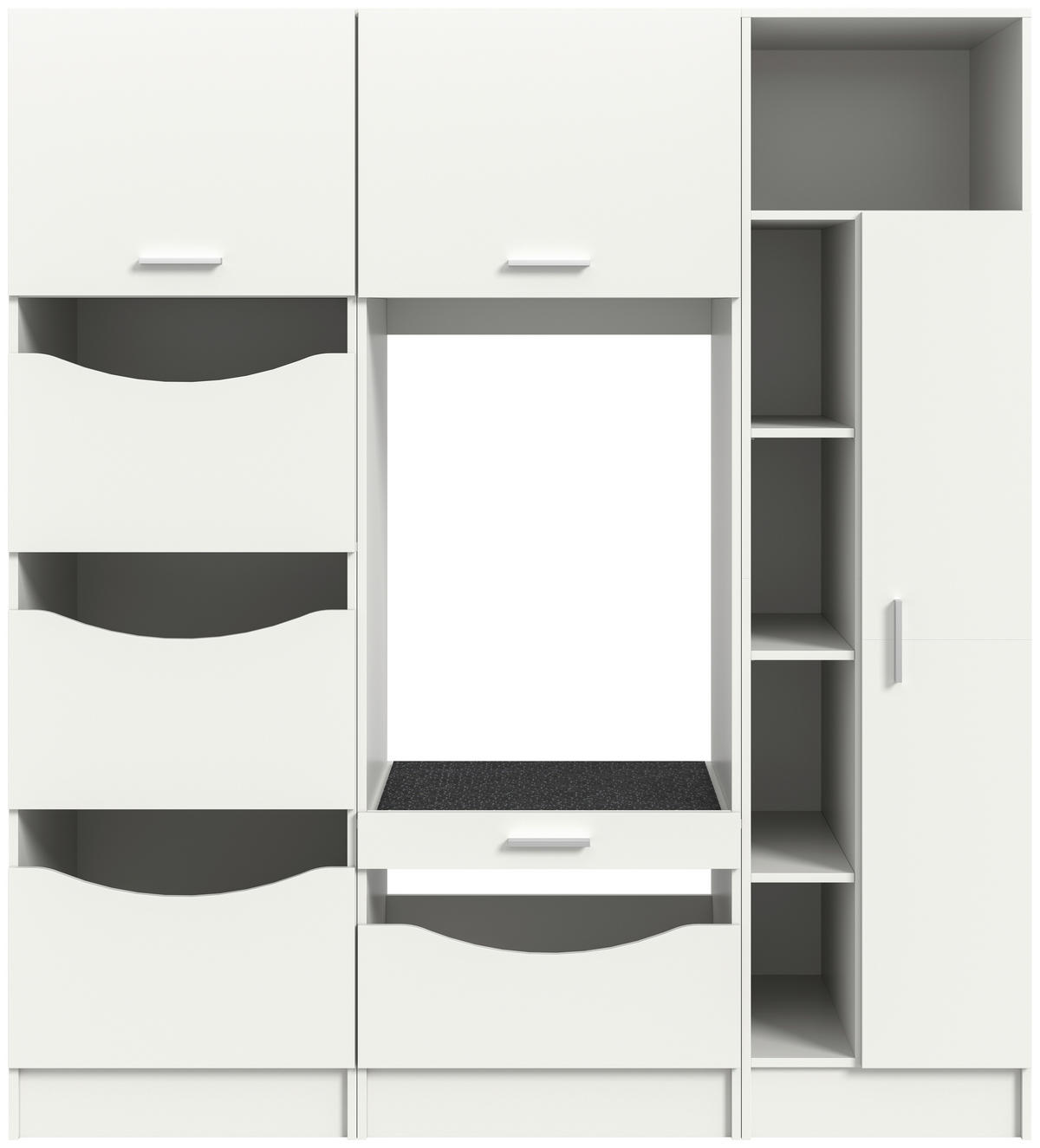 HAUSWIRTSCHAFTSRAUM 166/195/68 cm Weiss  - Weiss, Basics, Holzwerkstoff (166/195/68cm) - MID.YOU