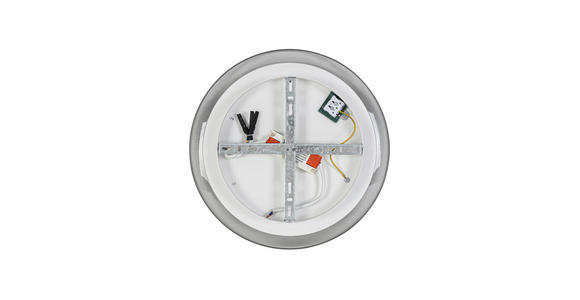 LED-DECKENLEUCHTE 35/6 cm   - Chromfarben/Transparent, Design, Kunststoff/Metall (35/6cm) - Novel