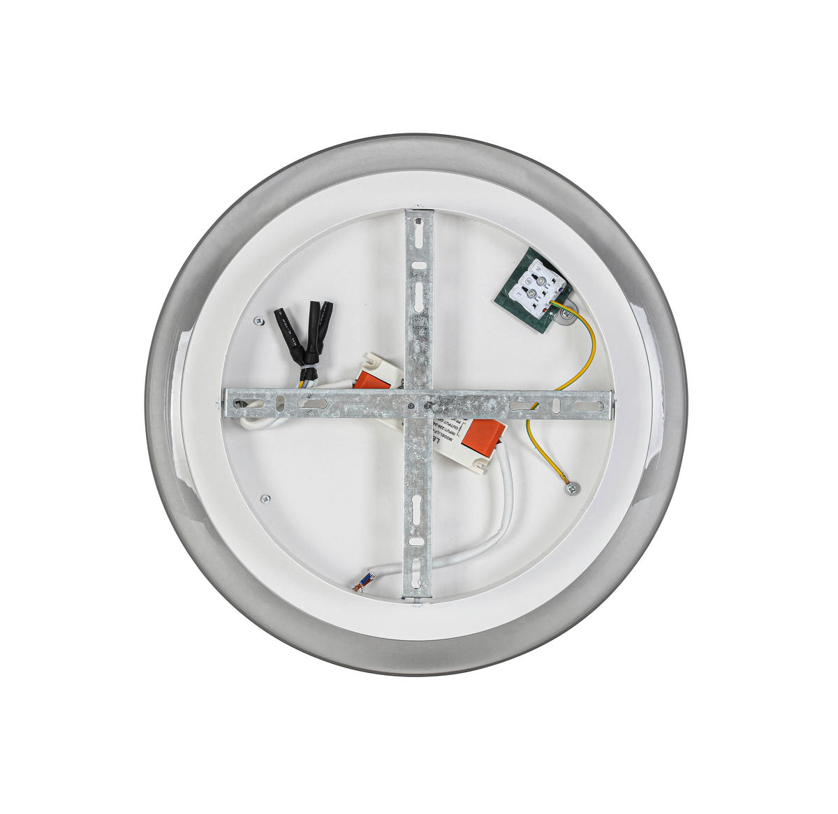 LED-DECKENLEUCHTE 35/6 cm   - Chromfarben/Transparent, Design, Kunststoff/Metall (35/6cm) - Novel