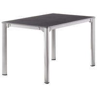 GARTENTISCH 120-220/80/74 cm Metall, Kunststoff rechteckig  - Anthrazit/Graphitfarben, Basics, Kunststoff/Metall (120-220/80/74cm) - Sieger