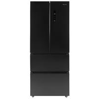 KOMBINÁLT HŰTŐ-FAGYASZTÓ - fekete, Basics, Üveg/fém (68,6/178/70,3cm) - Mican